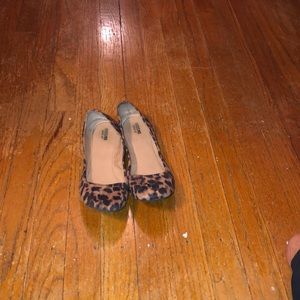 Cheetah print babydoll shoes